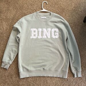 Anine Bing Sweatshirt Medium light green/seafoam color, excellent condition